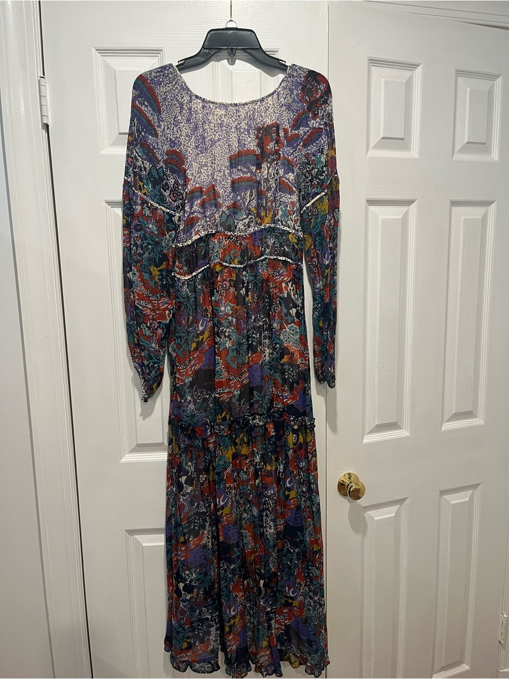 Maeve Multicolor Hi-low Floral Maxi Dress size 8 - Picture 6 of 15
